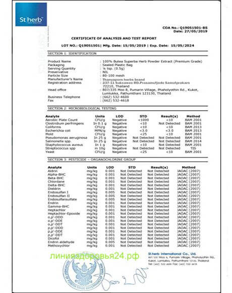 природный афродизиак для мужчин Сертификат натуральный Афродизиак из корня Бутеа